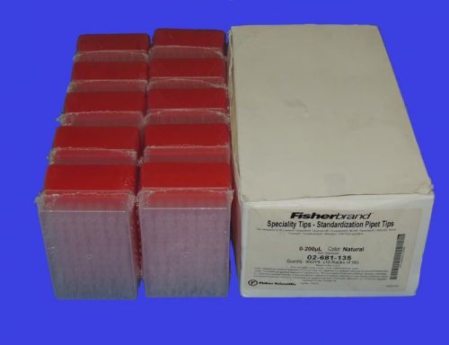 960 PCS NEW Thermo Fisherbrand 1-200uL Standard Pipet Tip Pipette 02-681-135