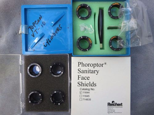 Reichert &amp; Topcon VT10 4 Lenses 2.00 -0.12 Phoropter Cylinder Range Extender Lot