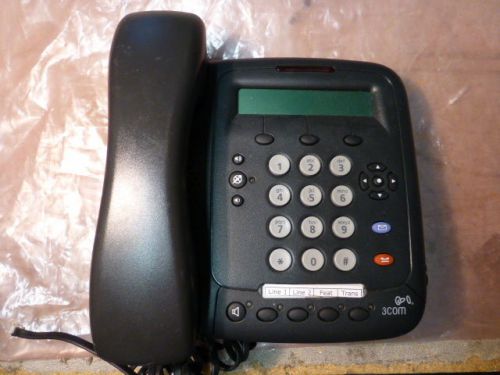 LOT OF 10  -  3Com  3101SP Telephones w/ Handsets  / Stands - Nice  3C10401SPKRB