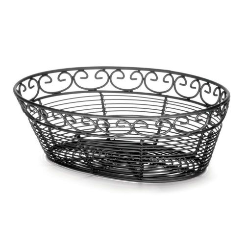 TableCraft BK27409 Mediterranean Collection Black Metal Basket