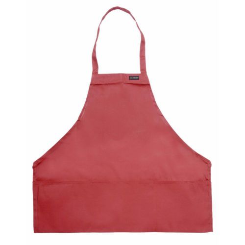 Chef Revival 602BAFH-RD Red Front-Of-The-House 3 Pocket Bib Apron