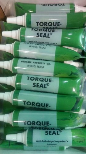Organic Products - Tourque Seal  50 - 1/2oz. tubes , fluorescent green. Full cas