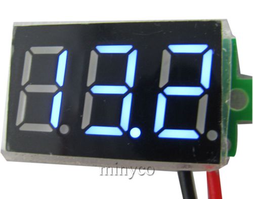 3 bits 0.36&#034; 3-30v 2-line bule dc digital voltmeter voltage panel meter display for sale