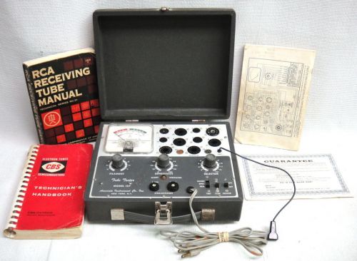 Vintage 1967 Accurate Instruments Tube Tester Model 157 w/Manual + 2 Handbooks