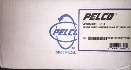 PELCO WM5001-3U  - SINGLE WIDTH WALL MOUNT CCTV CAMERA HOUSING New In Box