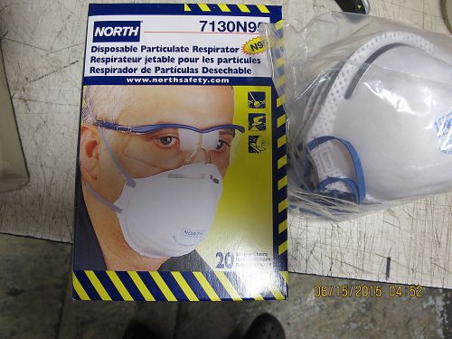 12 boxes of 20 each, (240) north 7130n95 n95 disposable particulate respirator for sale