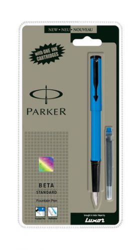 Parker Beta Standard Aquamarine Fountain Pen free Shipping