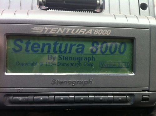 Stentura 8000 Stenograph Steno Bundle Please Read