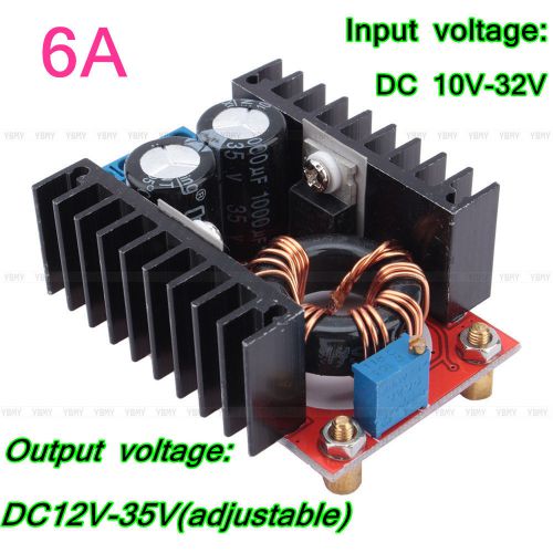 New 150w dc-dc boost converter 10-32v to 12-35v 6a step up power supply module for sale