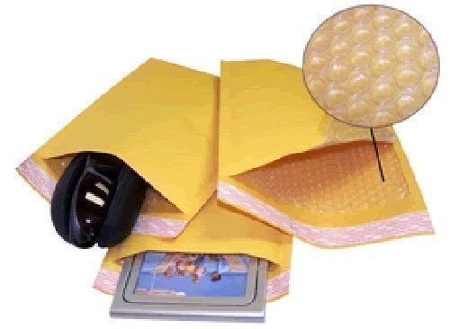 500 #000 4x8 kraft ecolite bubble padded envelopes 4.5 x 8 bags cd dvd wide bags for sale
