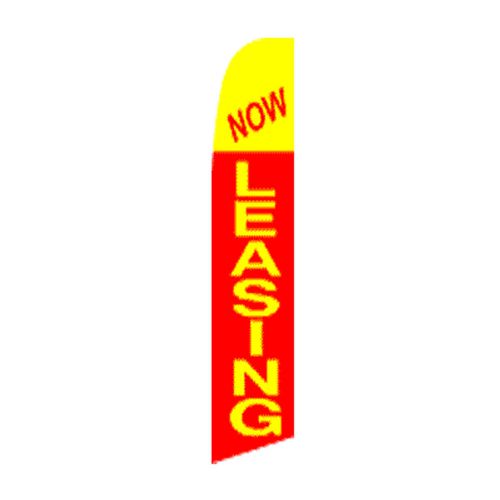 Now leasing swooper feather flag 15&#039; sign banner made in the usa * for sale