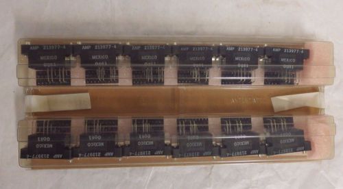 Lot of 12 tyco electronics m series pin and socket connector amp 213977-4 for sale