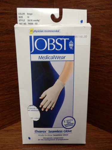 JOBST Therapeutic Medical Wear Elvarex Seamless Glove Size IV Beige (NIB)