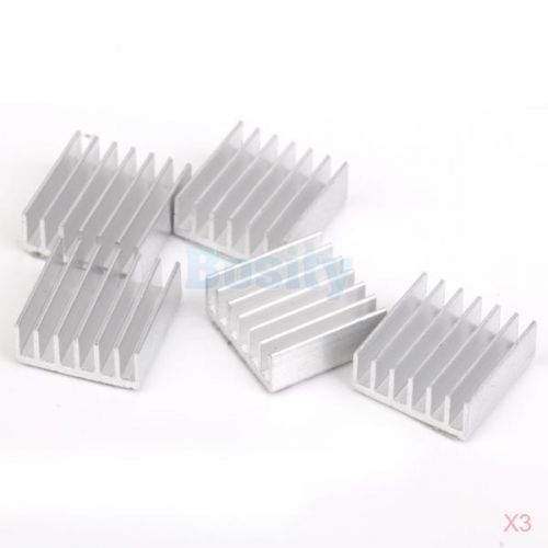 15pcs heat sink 14x14x5mm aluminum cooling fins kit for raspberry pi fpga mcu for sale