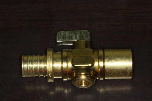 Rehau 3/4&#034; copper 3/4&#034; everloc mini-ball valve 261376 pex fitting for sale
