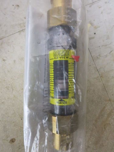 Cole-parmer flowmeter, spring-loaded in-line, for water, 1/2&#034; npt (03231-01) for sale