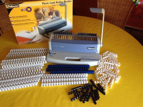 Fellowes PB 55 Plastic Comb Binding Machine with Spines