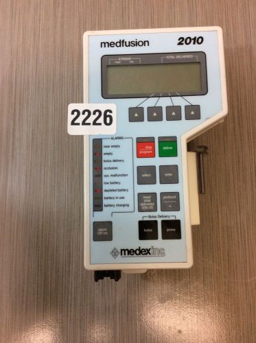 Medex Medfusion 2010 Ambulatory Syringe Infusion Pump Monitoring OR Lab 2226