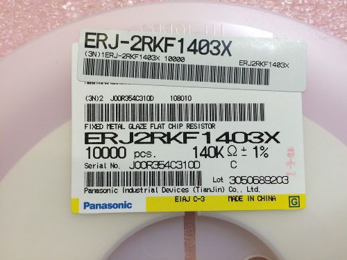 Panasonic ERJ-2RKF1403X Resistor SMD 140K OHM 1% 1/10W 0402 10K PCS