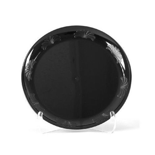 Wna comet designerware 10.25&#034; plastic plate in black for sale