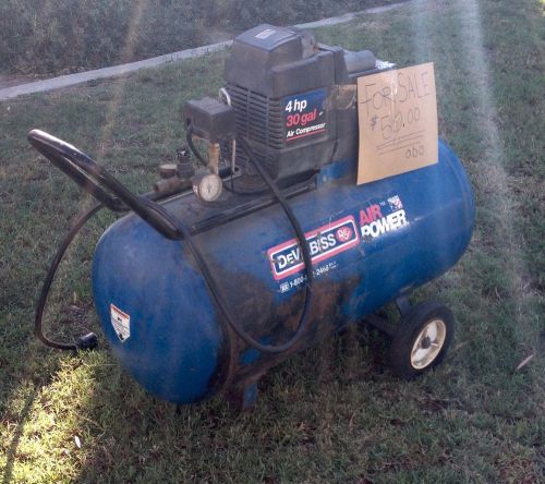 Devilbiss 4hp 30 gallons air compressor for sale