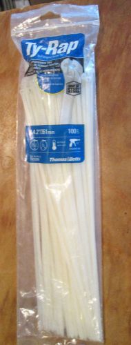 Thomas &amp; Betts TY528M Grip of Steel 14.2&#034; Ty-Rap Cable Ties 100 Pack 50 LBS