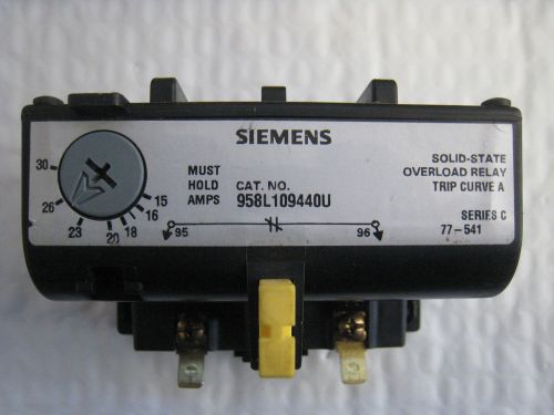 Siemens Furnas Trane 958L109440U Solid State Overload Relay Used Free Shipping