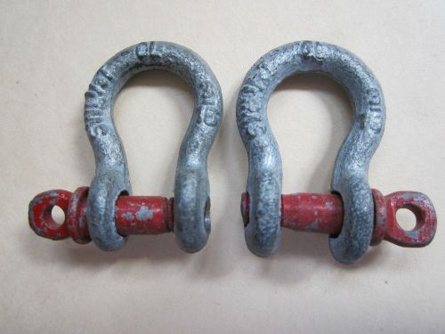 LOT OF 2 CROSBY 3/16 NEW SHACKLE