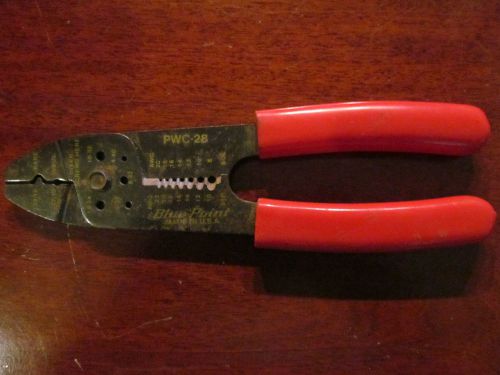 BLUE POINT TOOLS PWC-28 WIRE STRIPPER/CRIMPERS 8 1/2 INCHES 8-20AWG