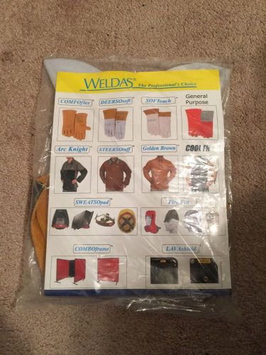 Weldas 44-2106 WELDERS Leather 6&#034; SPATS SHOE &amp; LEG PROTECTION BOOT COVER- NEW