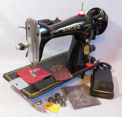 Singer 15-91 Sewing Machine REFURBISHED Exc Wiring HEAVY DUTY Upholstery Leather