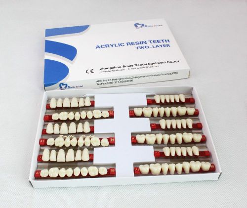 5 Box *3Sets Acrylic teeth Denture Vita Color A1 Large Size 501 Artificial Teeth