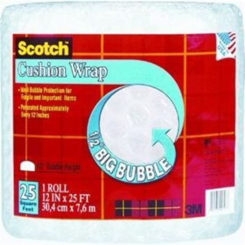 Scotch Cushion Wrap  12 Inches x 25 Feet  1/2-Inch Bubble (BB7912-25)