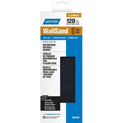 Norton 07660704749 wallsand drywall sanding screen  11-1/4&#034; length x 4-3/16&#034; wid for sale