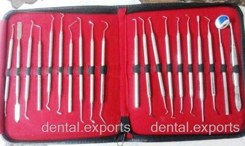 Dental conservative kit set of 20 pieces, dental material product for sale
