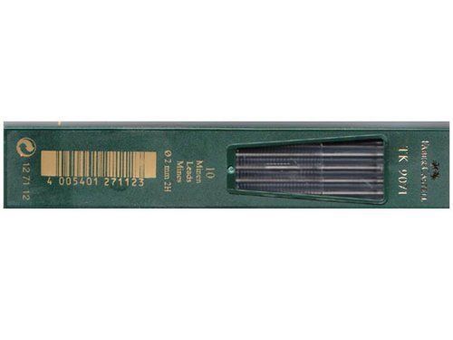 Faber-Castell TK 9400 Clutch Drawing Pencil Leads 2H pack of 10