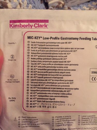 (2) Kimberly-Clark MIC-KEY Low Profile Gastrostomy Feeding Tube 12 For 1.2cm