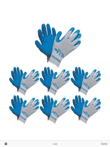ATLAS Fit 300 Blue Latex Palm-Dipped Blue XLARGE Rubber Work Gloves, 144-Pairs