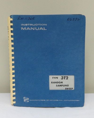 Tektronix Type 3T2 Random Sampling Sweep Instruction Manual