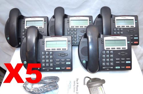 Nortel Network Lot of 5 IP2002 Office Phone NTDU91 FREE SHIPPING BLACK