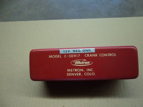 Metron C-30917 Crank Control Unit 12 volt Neg Obsolete hard to find