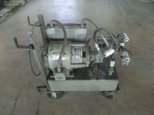 Vickers s214 v23521b12 vane pump w/ reuland 17099 d000-39 5 hp 1800 rpm motor for sale