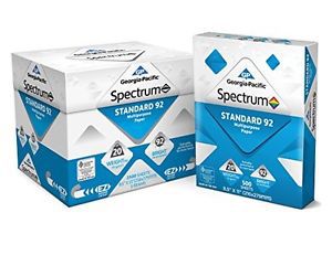 Georgia-Pacific Spectrum® Standard 92 Multipurpose Paper, 8.5 x 11 Inches, 1 box