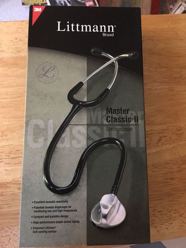 3M Littmann Master Classic II Black Stethoscope New