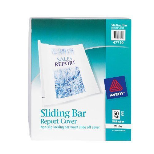 Avery Sliding Bar Clear Report Covers, Pack of 50 (47710)