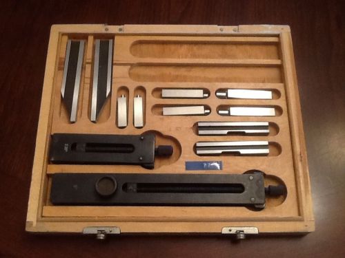 Gage block rack set - w/2.25 and 6&#034; racks and cylindrical radius jaws for sale
