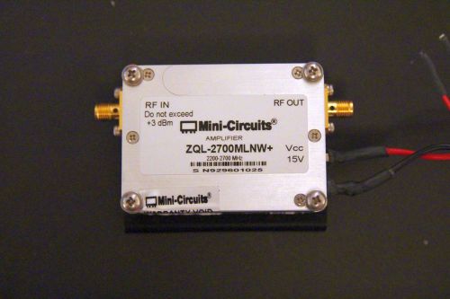 Mini-Circuits Low-Noise Amplifier ZQL-2700MLNW 2200-2700MHz with Bracket