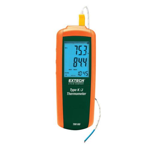 Extech tm100: type k/j single input thermometer for sale