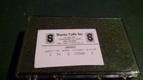 Starna Cells Cuvette Type 34 Quartz with Stoppers - 100mm - Cylindrical