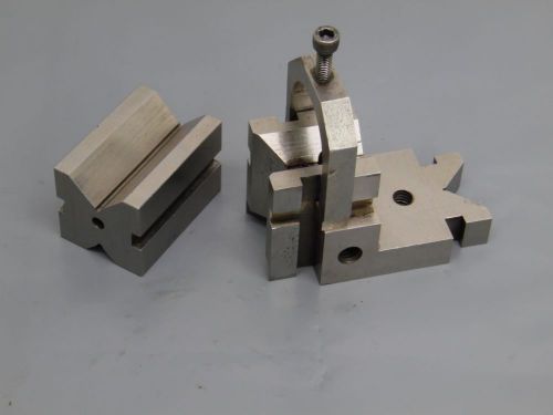 set of V-block Precision Blocks Grinding Milling Toolmaker matching clamp set